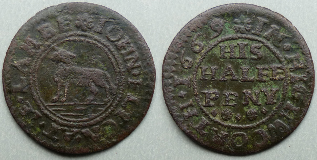 Highworth, John Elton 1669 halfpenny Highworth, John Elton 1669 halfpenny